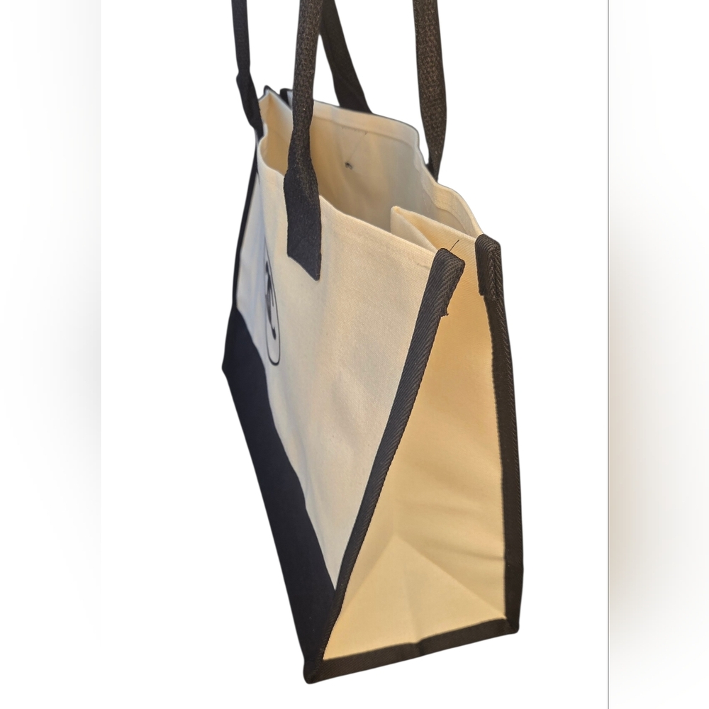 CHANEL Beaute Cream and Black Canvas Tote - VIP